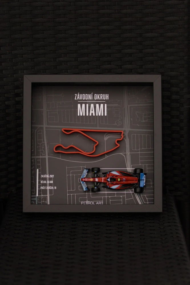 3D obraz PETROL ART - Carlos Sainz - Miami
