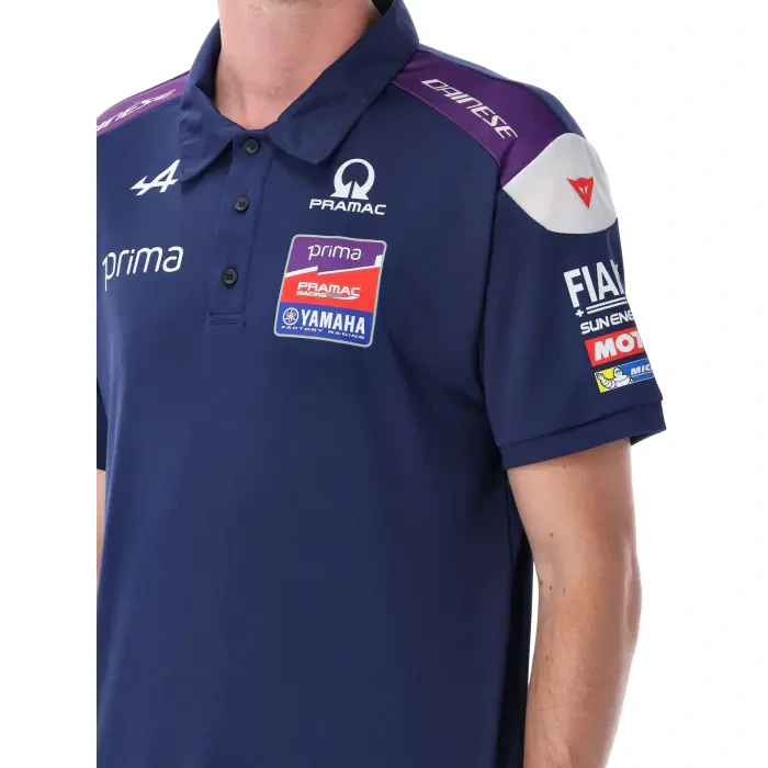 Týmová polokošile Yamaha Pramac s logy sponzorů