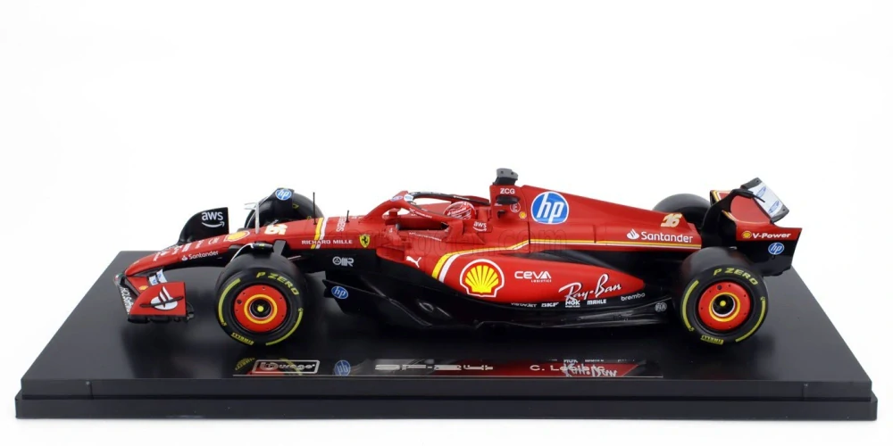 Model BBurago Ferrari SF-24 - Charles Leclerc 1:18 - Deluxe edice