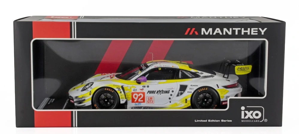 Model IXO Porsche 911 GT3 R #92 Bachler/Malykhin/Sturm 24H Le Mans 2024  1:18