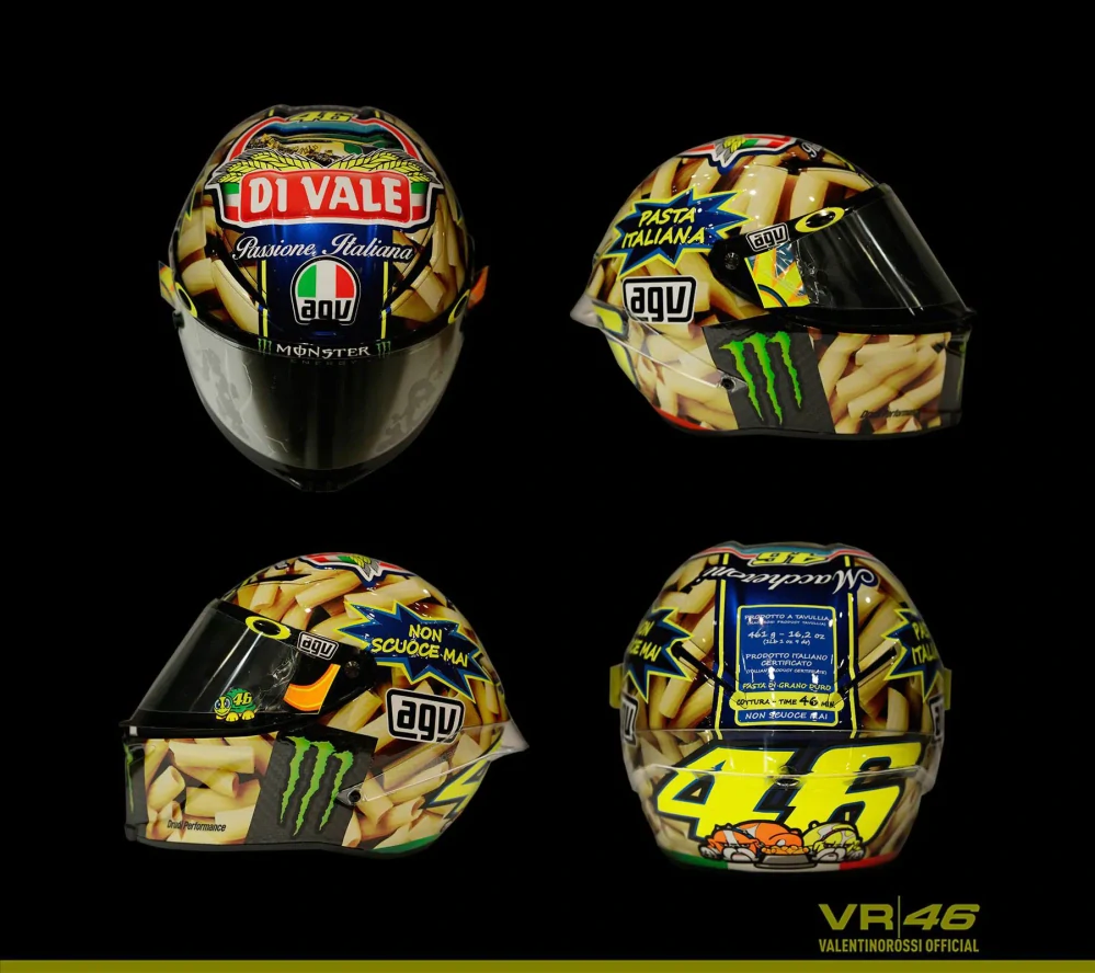 Model přilby MotoGP Valentino Rossi Mugello 2014 1:5
