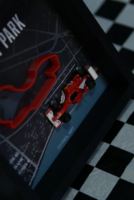 3D obraz PETROL ART Ferrari F1 F2002- Michael Schumacher -Albert Park