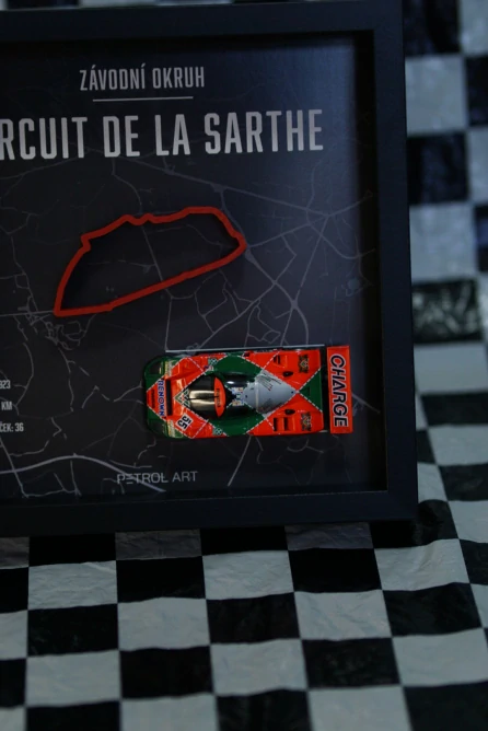 3D obraz PETROL ART Mazda 787B - Johnny Herbert - Le Mans