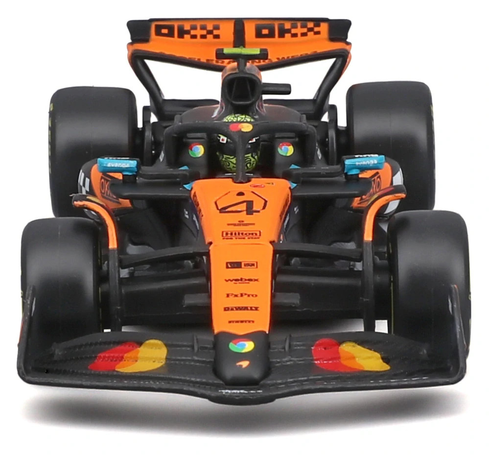 Model McLaren F1 MCL39 BBurago #4 Lando Norris 2025 1:43 Signature