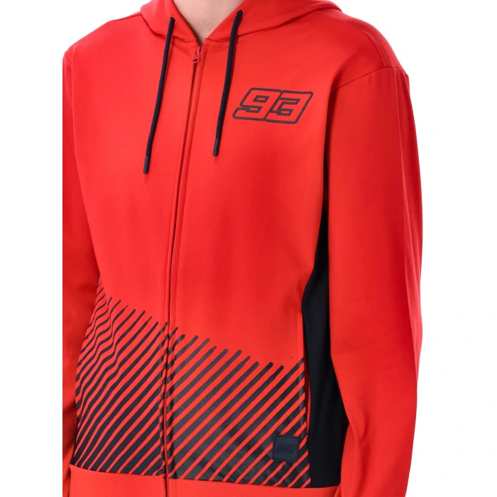 Volnočasová mikina s kapucí Marc Marquez STRIPES 93 - L