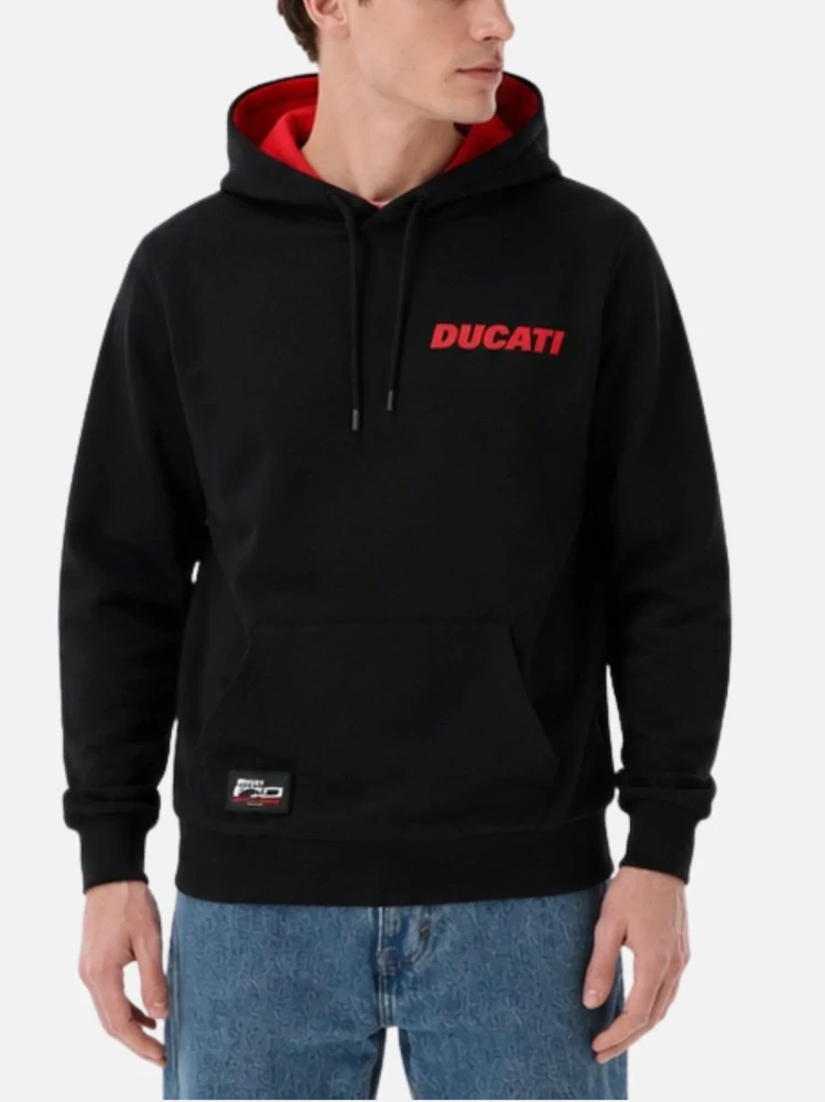 Pánská mikina Ducati Corse černá - edice 100th years DUCATI - S