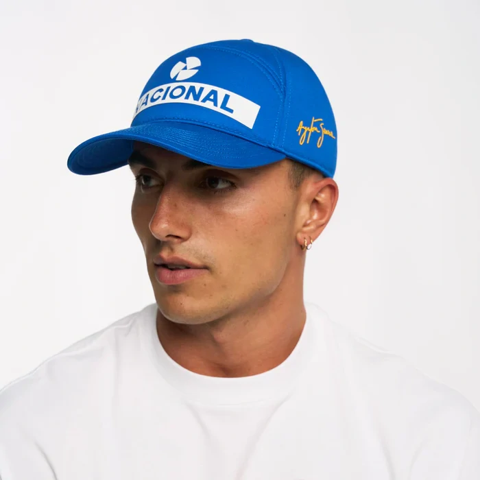 Ayrton Senna kšiltovka Nacional modrá