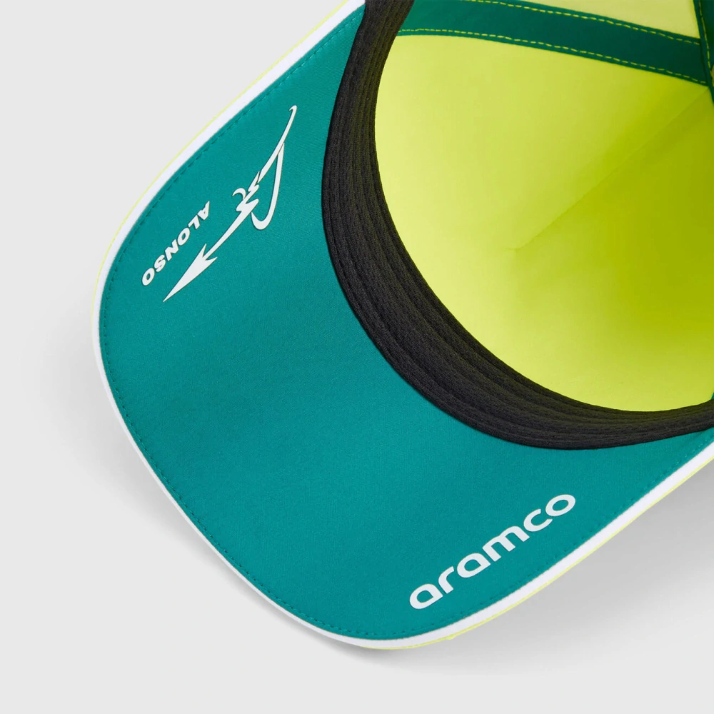 Kšiltovka Fernando Alonso - Aston Martin F1 s logy sponzorů - týmová edice