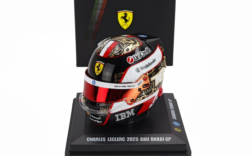 Model přilby Charles Leclerc - SF Abu Dhabi 2025 1:5 LookSmart
