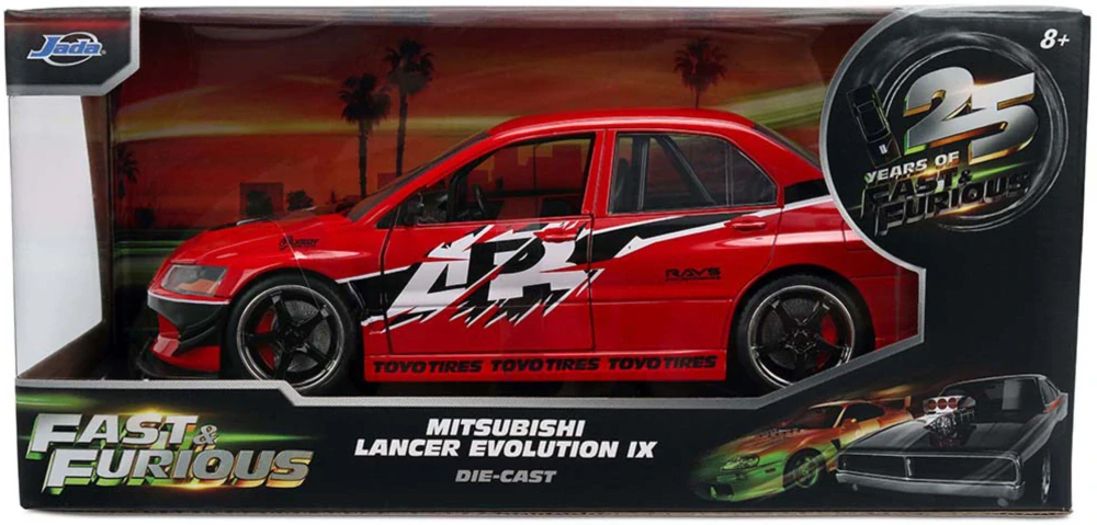 Model Rychle a Zběsile Mitsubishi Lancer EVO IX - 2006 Tokyo Drift 1:24