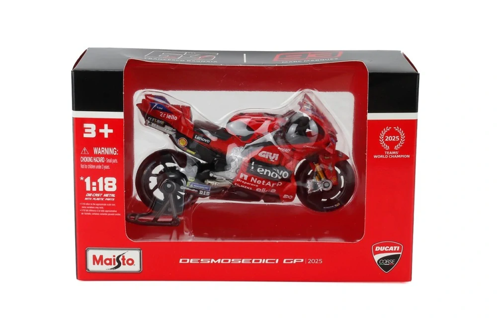 Model Ducati MotoGP 2025 GP25 - Francesco Bagnaia #63 1:18