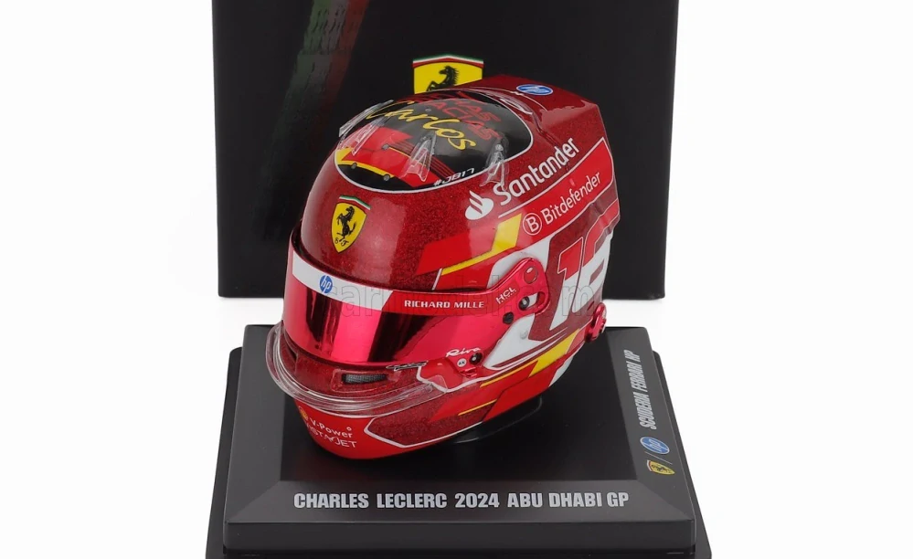 Model přilby Charles Leclerc - SF Abu Dhabi 2024 1:5 LookSmart
