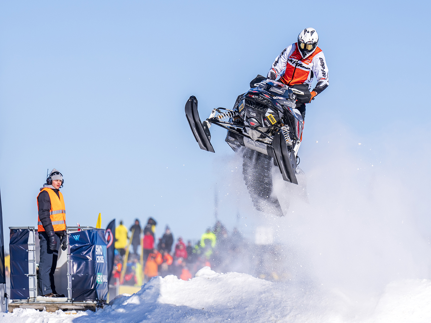 Red Bull Spect motokrosové brýle na snowcross TORP modré s modrým sklem