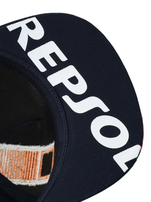 Týmová kšiltovka Repsol s rovným kšiltem tmavě modrá