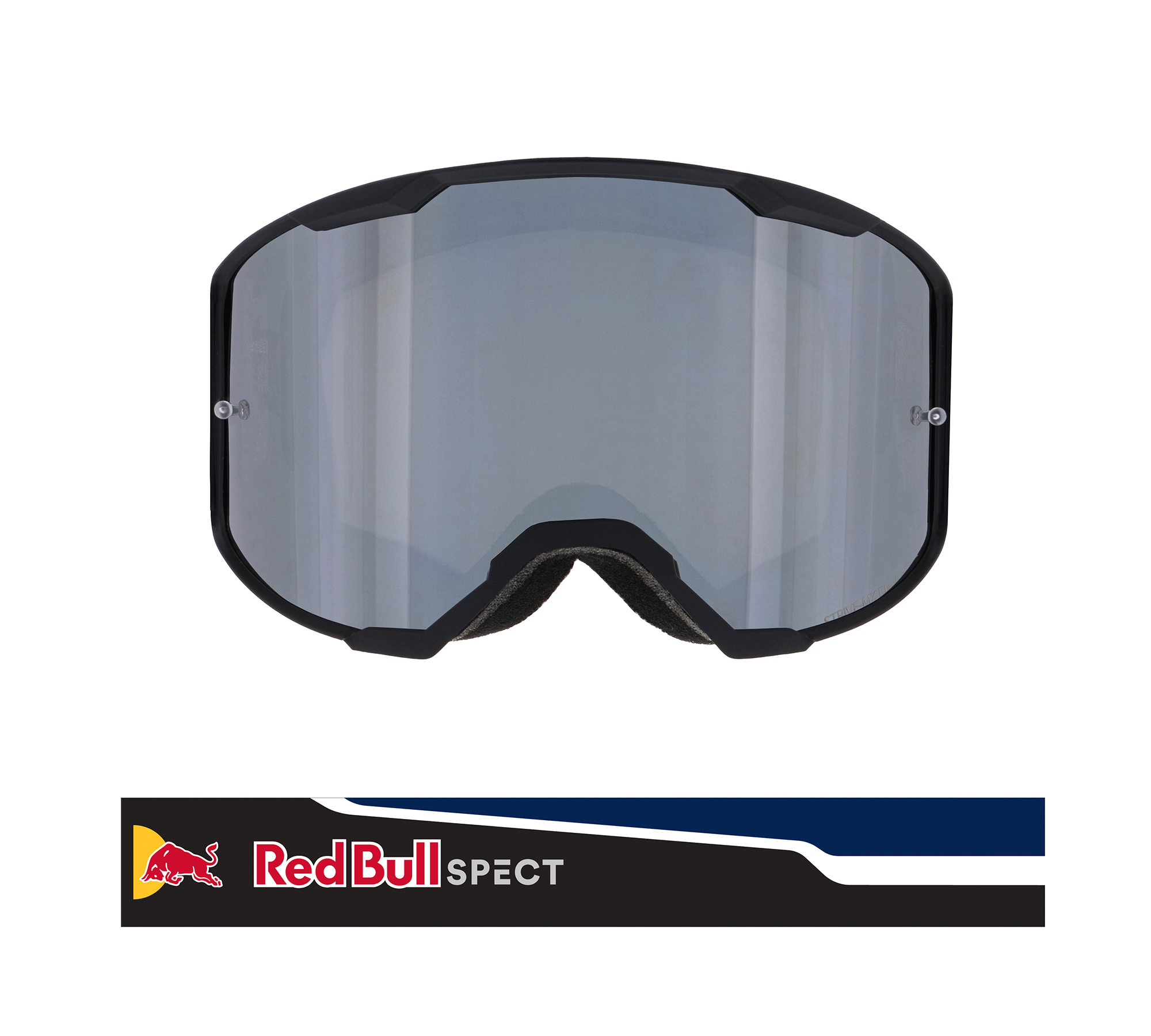 Red Bull Spect motokrosové brýle STRIVE černé se stříbrným sklem