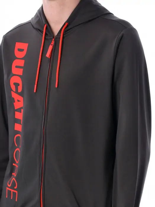 Fanouškovská mikina Ducati Corse tmavě šedá s logem - XXL