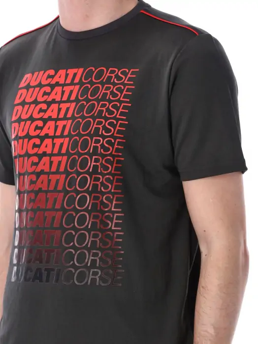 Fanouškovské tričko Ducati Corse tmavě šedé DUCATI