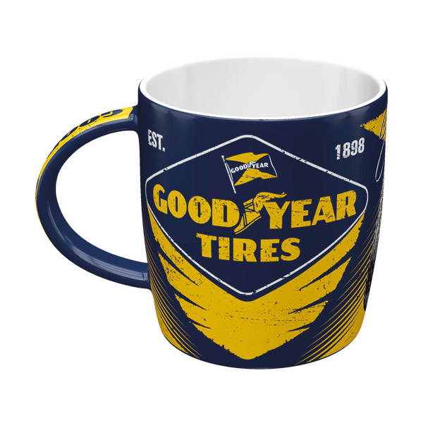 Goodyear kremický hrnek s motivem
