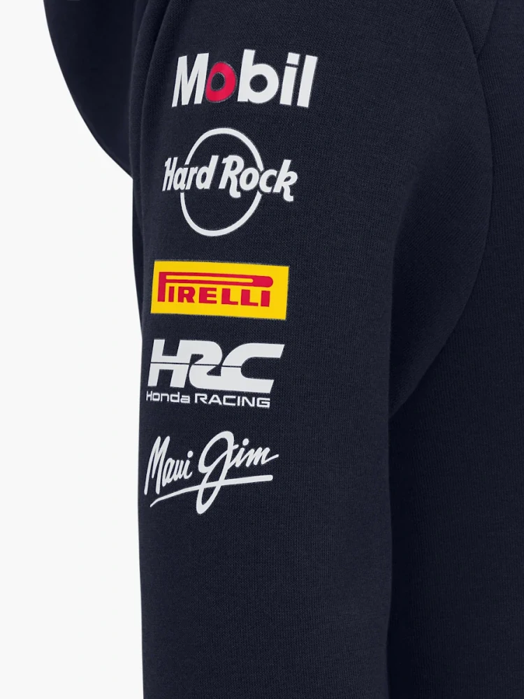 Dětská týmová mikina na zip Oracle Red Bull Racing s logy sponzorů - JS/8