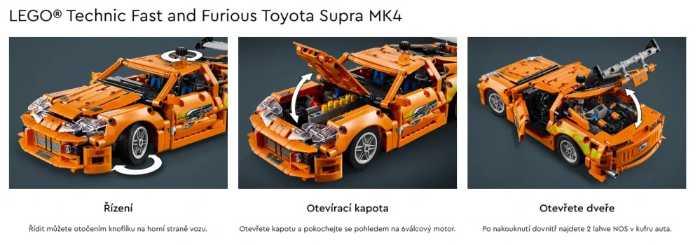 LEGO stavebnice model Rychle a Zběsile Toyota Supra MK4
