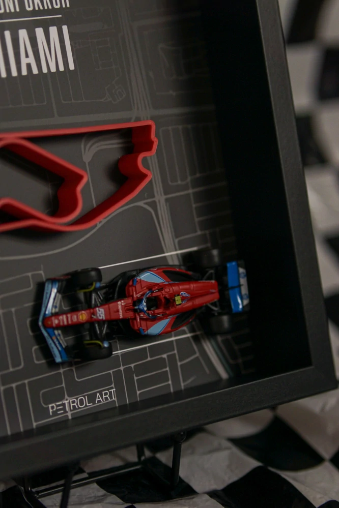 3D obraz PETROL ART - Carlos Sainz - Miami