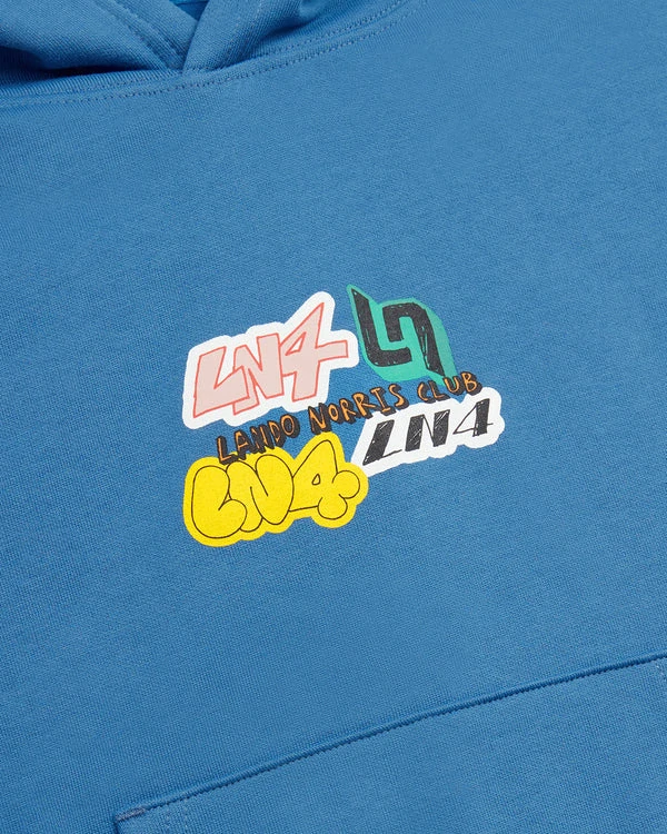 Dětská mikina s kapucí Lando Norris STICKER LN4