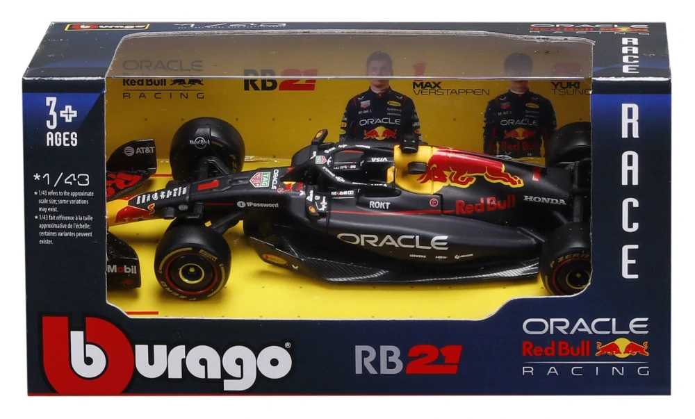 Model Red Bull F1 RB21 BBurago #1 Max Verstappen 2025 1:43 