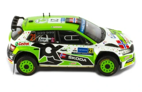 Model IXO Škoda Fabia Rally2 EVO #21 A.Mikkelsen - T.Eriksen Rally Estonia 2022 1:43