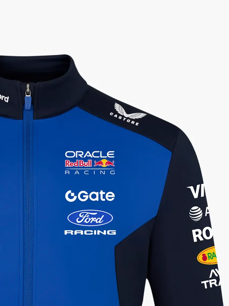 Softshell bunda Oracle Red Bull Racing s logy sponzorů - týmová edice