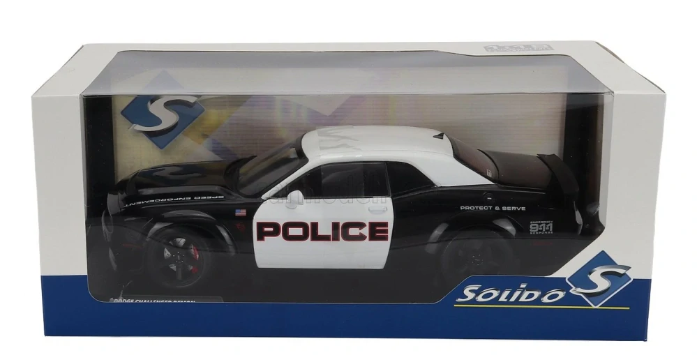 Model Solido Dodge Challenger DEMON POLICE 1:18