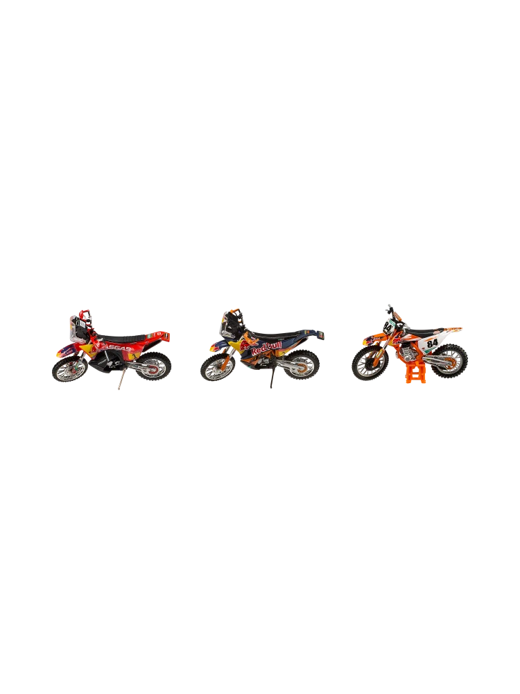 Set 3 motocyklů KTM Red Bull Racing BBurago 1:18