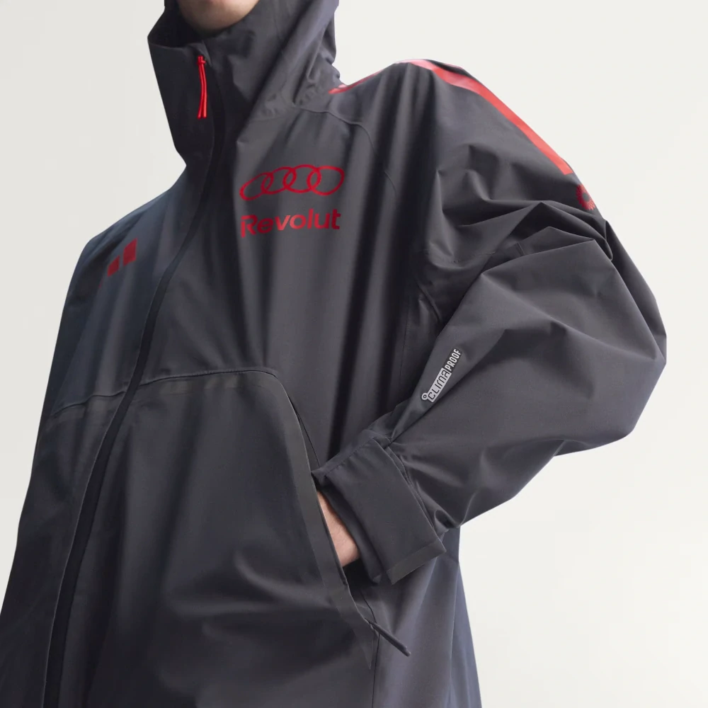 Lehká bunda Audi Revolut F1 šedá s logy sponzorů x Adidas - týmová edice