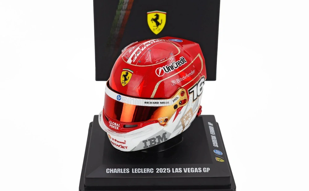 Model přilby Charles Leclerc - SF Las Vegas 2025 1:5 LookSmart