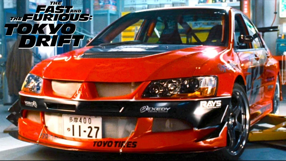 Model Rychle a Zběsile Mitsubishi Lancer EVO IX - 2006 Tokyo Drift 1:24