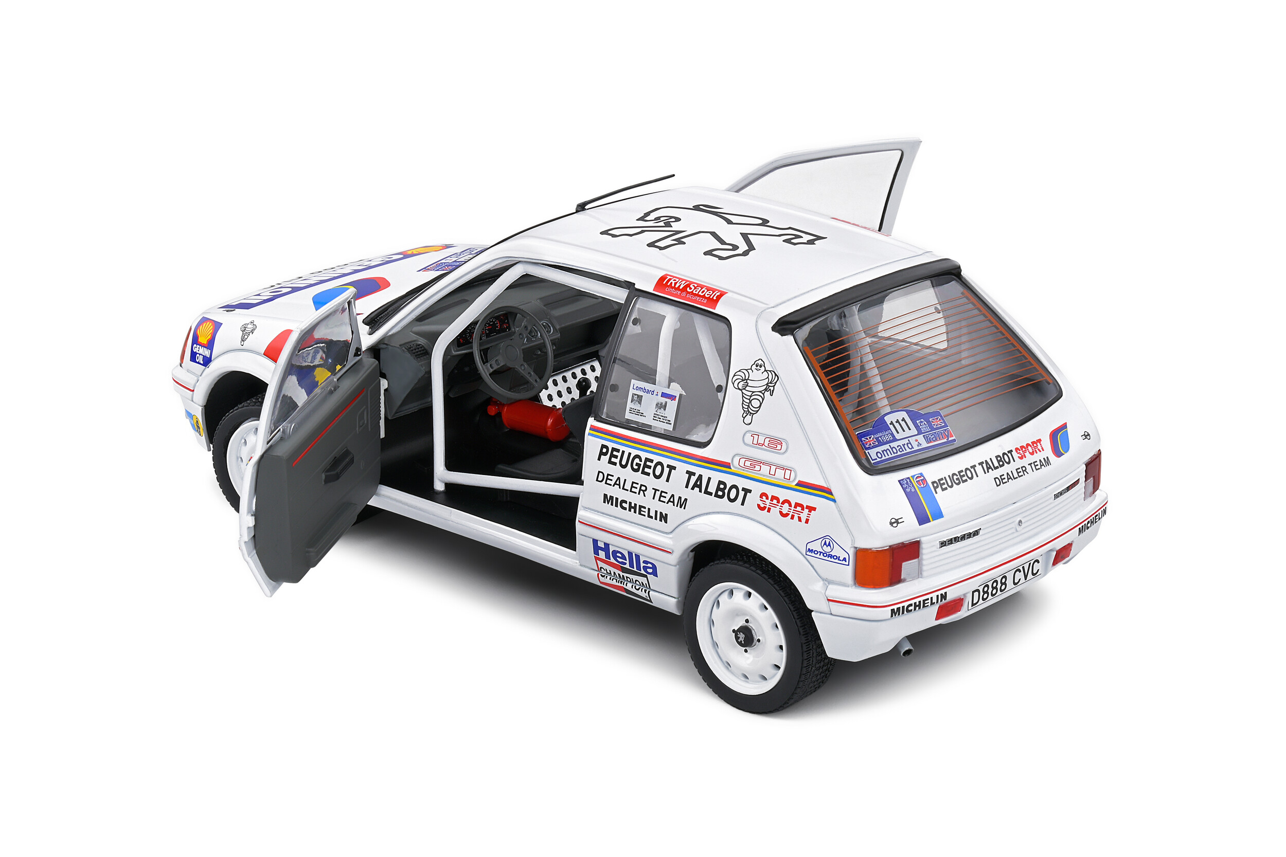 Model Solido Peugeot 205 GTI Colin McRae 1:18 Lombard Rally 1988