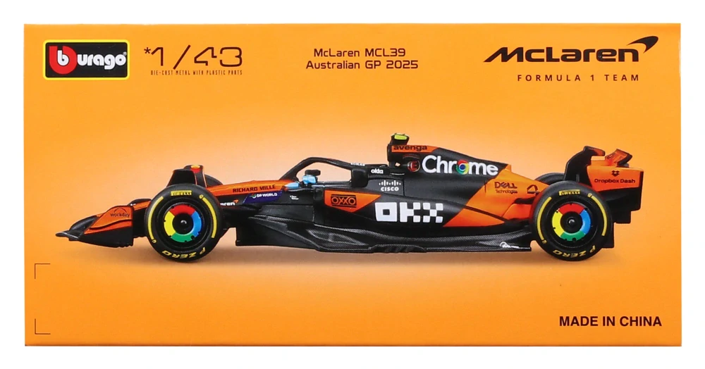 Model McLaren F1 MCL39 BBurago #81 Oscar Piastri 2025 1:43