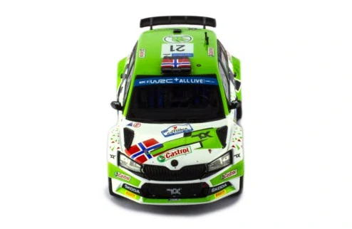 Model IXO Škoda Fabia Rally2 EVO #21 A.Mikkelsen - T.Eriksen Rally Estonia 2022 1:43