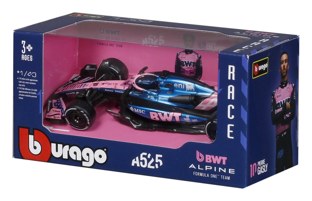 Model Alpine F1 A525 BBurago #10 Pierre Gasly 2025 1:43