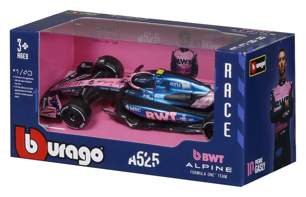 Model Alpine F1 A525 BBurago #43 Franco Colapinto 2025 1:43 