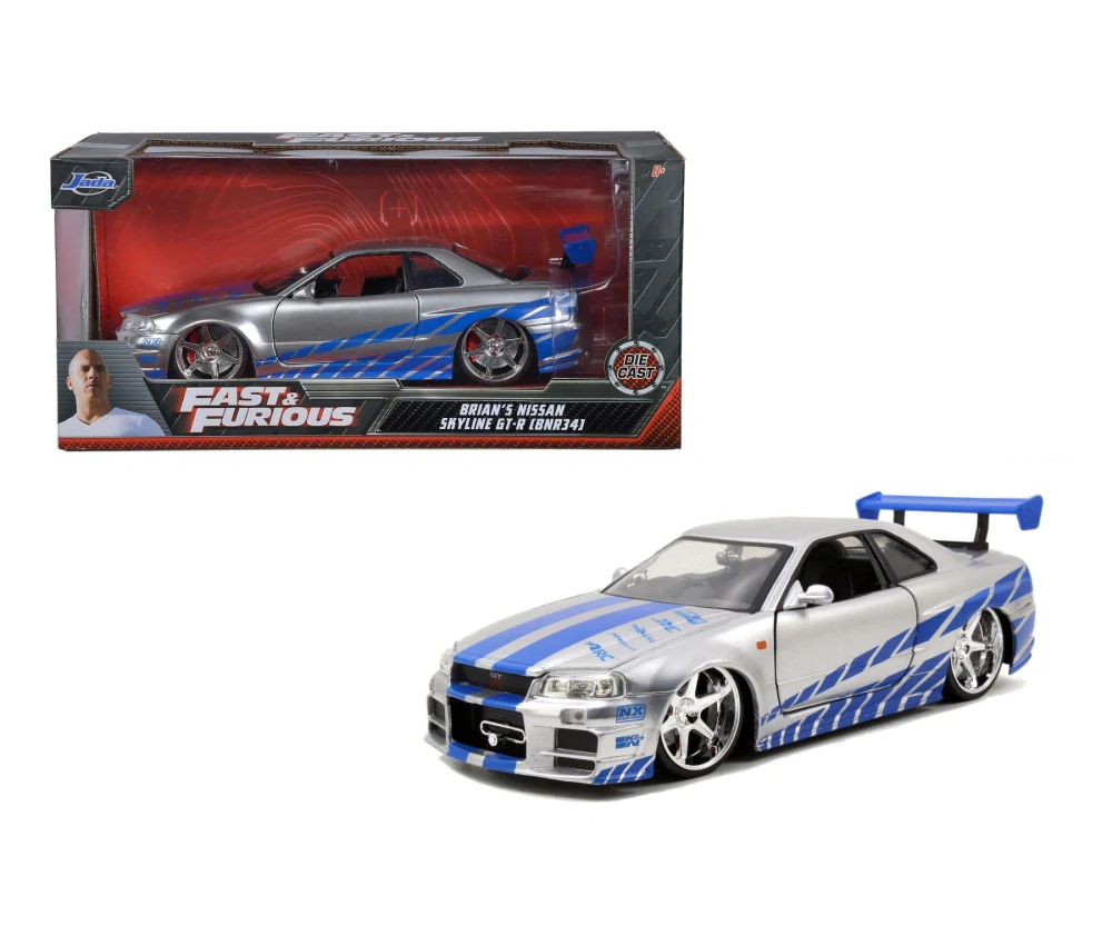 Model Rychle a Zběsile Nissan Skyline R34 2002 1:24
