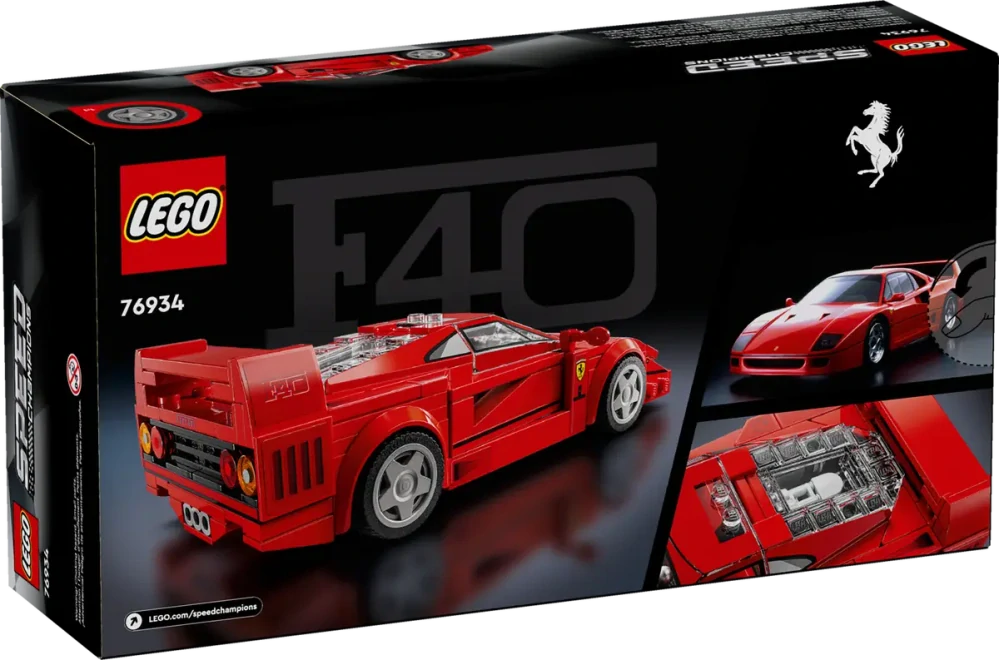 LEGO stavebnice Ferrari F40 červené