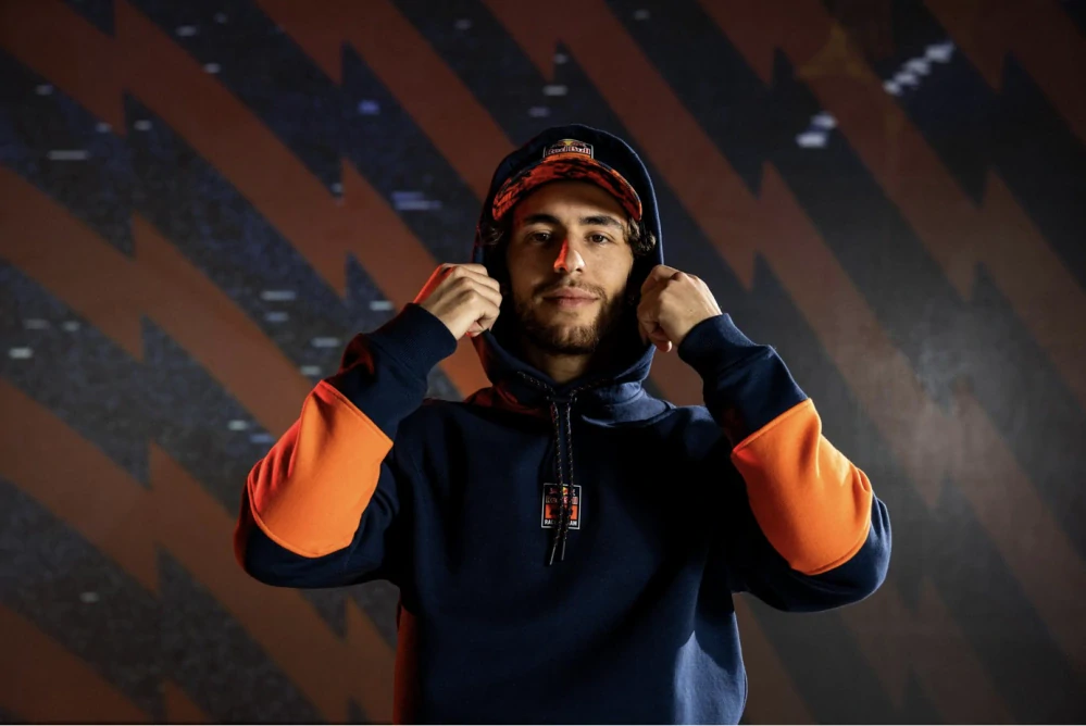 Mikina s kapucí KTM Red Bull Racing GRID tmavě modrá - S