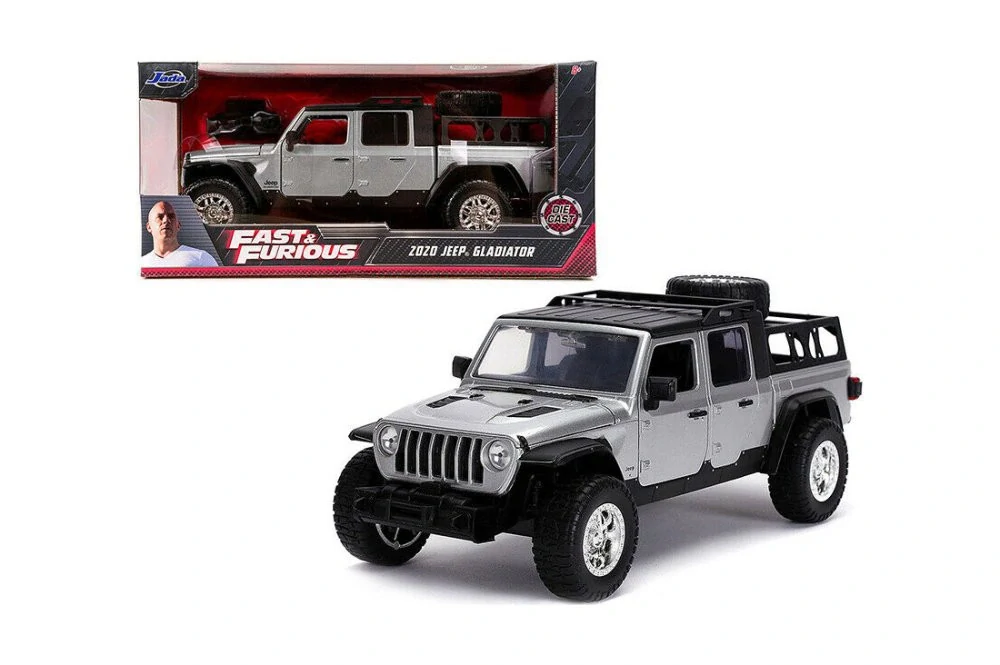 Model Rychle a zběsile JEEP Gladiator 2020 1:24 šedý