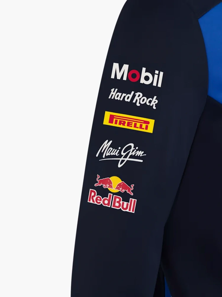 Softshell bunda Oracle Red Bull Racing s logy sponzorů - týmová edice