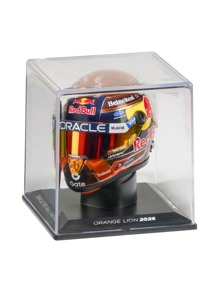 Model přilby Max Verstappen 2026 1:4 Schuberth - LION