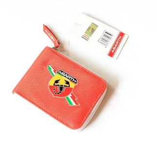 Peněženka s logem Abarth s uzavíráním na zip oficiální produkt