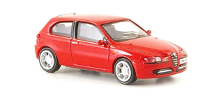 Model Alfa Romeo 147 1:87 červená