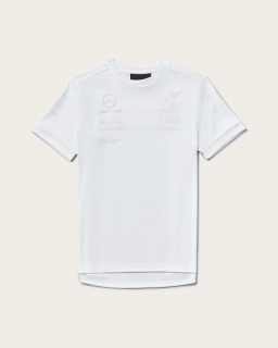 Mercedes AMG Petronas F1 týmové triko AMG STEALTH bílé