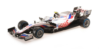 Model Minichamps Haas F1 Team VF-21 Mick Schumacher 1:18 Belgium GP 2021