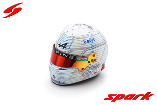 Model přilby SPARK Esteban Ocon F1 2023 1:5 British GP